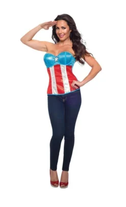 Rubie's American Dream Sequin Corset For Adults - Marvel Avengers