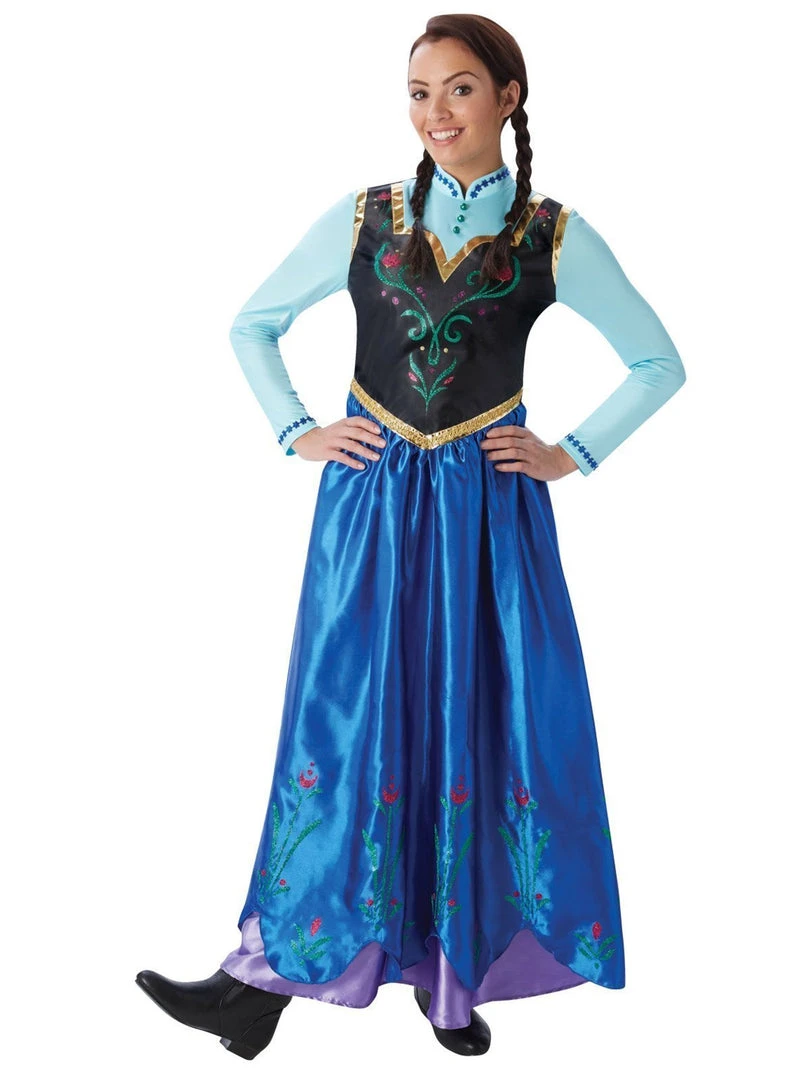 Rubie's Anna Deluxe Costume For Adults - Disney Frozen 5 Rubie's Anna Deluxe Costume For Adults - Disney Frozen