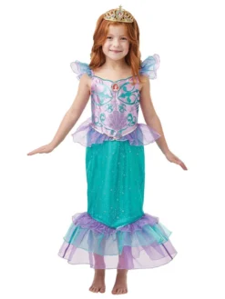 Rubie's Ariel Glitter & Sparkle Costume For Kids - Disney The Little Mermaid