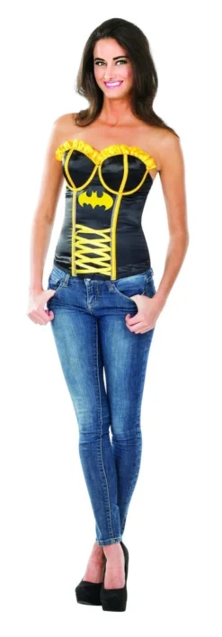 Rubie's Batgirl Ribbon Detail Corset For Adults - Warner Bros DC Comics