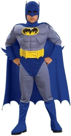 Rubie's Batman Deluxe Muscle Chest Costume For Toddlers And Kids - Warner Bros Batman: Brave And Bold