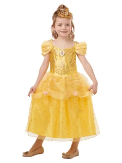 Rubie's Belle Glitter & Sparkle Deluxe Costume For Kids - Disney Beauty & The Beast