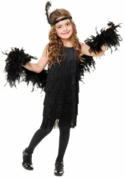 Charades Costumes Black Fashion Flapper Costume For Tweens Kids