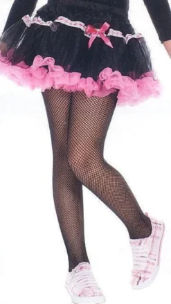 Music Legs Sky Hosiery Inc Black Fishnet Pantyhose For Kids