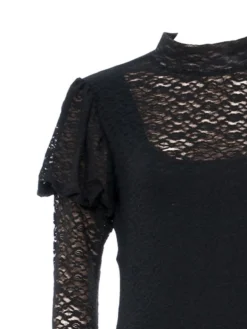 Rubie's Black Lace Blackout Bodysuit For Adults