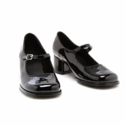 Ellie Shoes Inc Black Patent Maryjane Heel Shoe For Kids