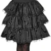 Rubie's Black Ruffle Adult Skirt