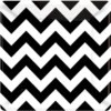 Amscan Black And White Chevron 7 Cake Plates