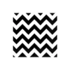 Amscan Alice In Wonderland Black And White Chevron Beverage Napkins