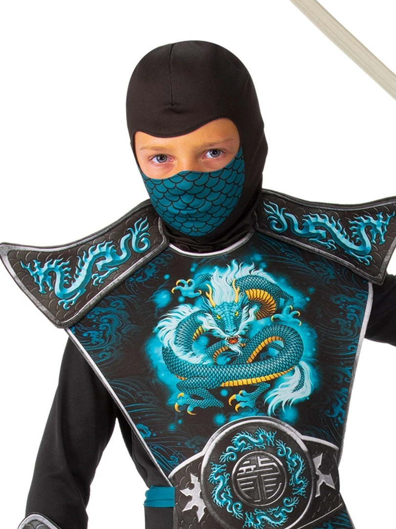 Rubie's Blue Dragon Ninja Costume For Kids 4 Rubie's Blue Dragon Ninja Costume For Kids