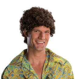Rubie's Brunette Tight-Curl Afro Adult Wig