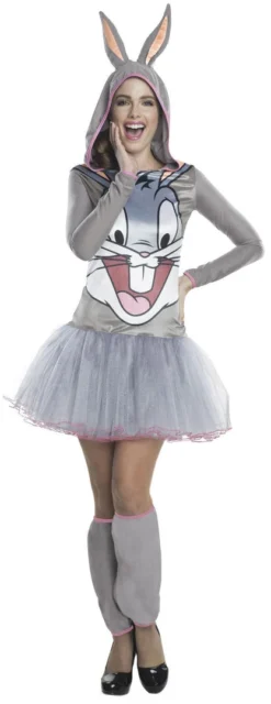 Rubie's Bugs Bunny Hooded Tutu Costume For Adults - Warner Bros Looney Tunes