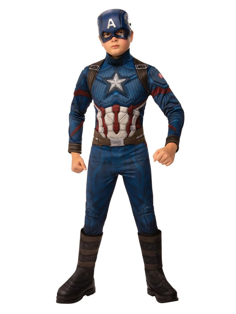 Rubie's Captain America Deluxe Costume For Kids - Marvel Avengers: Endgame 3 Rubie's Captain America Deluxe Costume For Kids - Marvel Avengers: Endgame