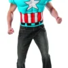 Rubie's Captain America Muscle Chest Costume Top For Adults - Marvel Avengers 2 Rubie's Captain America Muscle Chest Costume Top For Adults - Marvel Avengers
