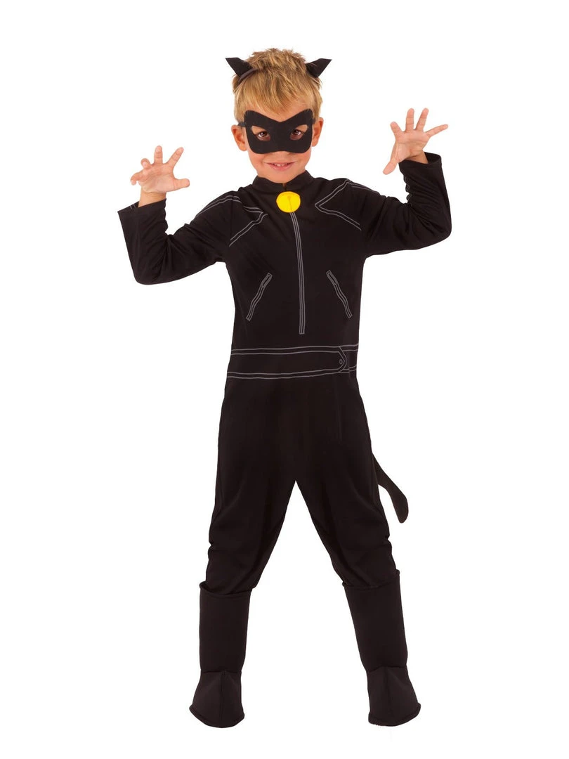 Rubie's Cat Noir Miraculous Ladybug Costume For Kids - MLB 3 Rubie's Cat Noir Miraculous Ladybug Costume For Kids - MLB