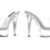 Ellie Shoes Inc Clear Mule 6 Inch Heel For Adults