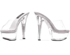 Ellie Shoes Inc Clear Mule 6 Inch Heel For Adults