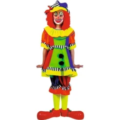 Funny Fashion Clown Olivia Costume For Kids
