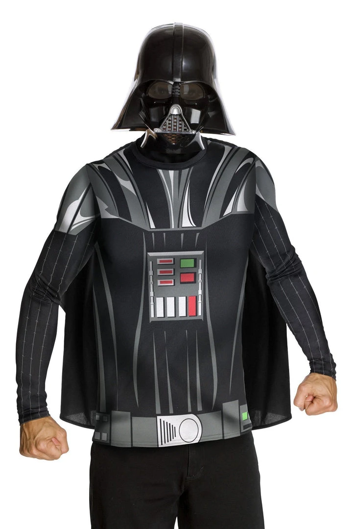 Rubie's Darth Vader Costume Top & Mask Set For Adults - Disney Star Wars 3 Rubie's Darth Vader Costume Top & Mask Set For Adults - Disney Star Wars