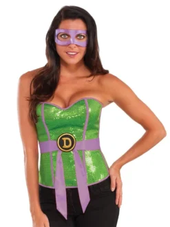 Rubie's Donatello Sequin Corset For Adults - Nickelodeon Teenage Mutant Ninja Turtles
