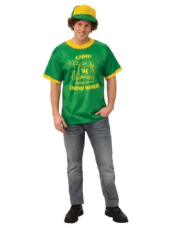 Rubie's Dustin 'Camp Know Where' T-Shirt For Adults - Netflix Stranger Things