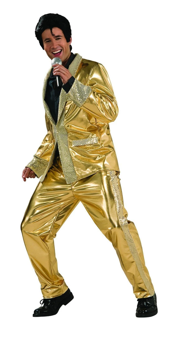 Rubie's Elvis Presley Collector's Edition Gold Suit For Adults - Elvis Presley 3 Rubie's Elvis Presley Collector's Edition Gold Suit For Adults - Elvis Presley