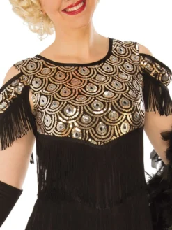 Rubie's Fabulous Flapper Black & Gold Costume For Adults