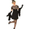 Rubie's Fabulous Flapper Black & Gold Costume For Adults