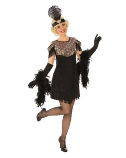 Rubie's Fabulous Flapper Black & Gold Costume For Adults