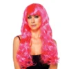 Leg Avenue Fuchsia & Pink Long Wavy Wig For Adults