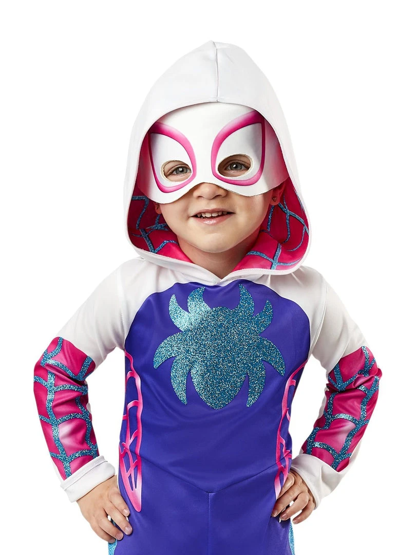 Rubie's Kids Ghost Spider Deluxe Costume For Toddlers - Marvel Spidey & His Amazing Friends 4 Rubie's Kids Ghost Spider Deluxe Costume For Toddlers - Marvel Spidey & His Amazing Friends