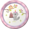 Creative Converting Happy Woodland Girl 7 Cake Plates Accessories