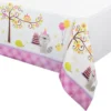 Creative Converting Happy Woodland Girl Plastic Table Cover Accessories 1 Creative Converting Happy Woodland Girl Plastic Table Cover Accessories