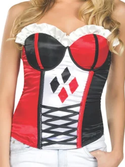 Rubie's Harley Quinn Corset For Adults - Warner Bros DC Comics