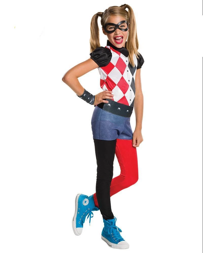 Rubie's Harley Quinn Costume For Kids - Warner Bros DC Super Hero Girls 3 Rubie's Harley Quinn Costume For Kids - Warner Bros DC Super Hero Girls