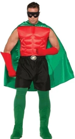 Forum Novelties Hero Cape Green For Adults
