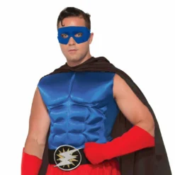 Forum Novelties Hero Muscle Chest Blue For Adults