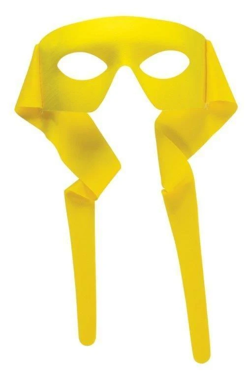 Forum Novelties Hero Yellow Mask With Rear Tie For Adults 3 Forum Novelties Hero Yellow Mask With Rear Tie For Adults