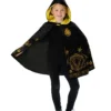 Rubie's Hogwarts Black & Gold Hooded Robe For Kids & Tweens - Warner Bros Harry Potter