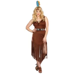 Dreamgirl Hot On The Trail Native American Sexy Plus Size Costume For Adults