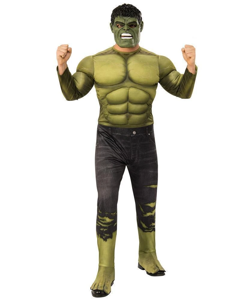 Rubie's Hulk Deluxe Costume For Adults - Marvel Avengers: Infinity War 3 Rubie's Hulk Deluxe Costume For Adults - Marvel Avengers: Infinity War