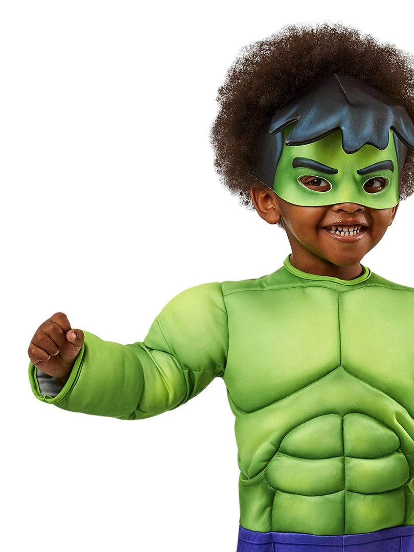 Rubie's Kids Hulk Deluxe Costume For Toddlers - Marvel Spidey & His Amazing Friends 4 Rubie's Kids Hulk Deluxe Costume For Toddlers - Marvel Spidey & His Amazing Friends