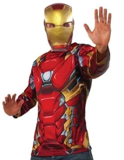 Rubie's Iron Man Costume Top & Mask Set For Adults - Marvel Avengers