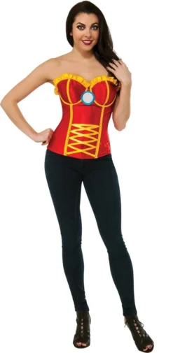 Rubie's Iron Rescue Ribboned Corset For Adults - Marvel Avengers