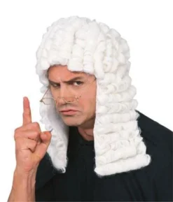 Rubie's Letter J Costumes Judge White Adult Wig