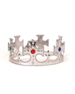 Rubie's King Or Queen Silver Crown For Adults