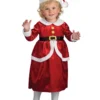 Rubie's Lil' Mrs Claus Dress And Apron Set For Toddlers & Kids