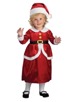 Rubie's Lil' Mrs Claus Dress And Apron Set For Toddlers & Kids