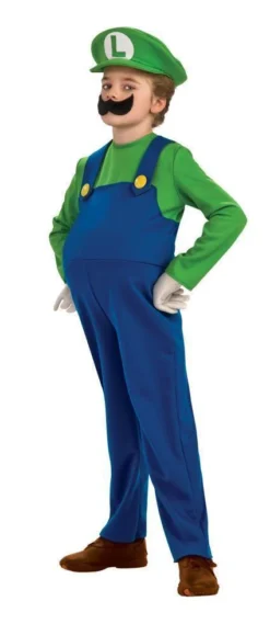 Rubie's Luigi Deluxe Costume For Kids - Super Mario Bros