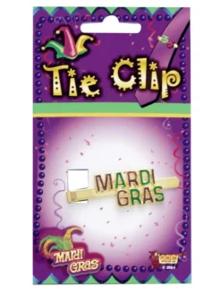 Forum Novelties Mardi Gras Tie Clip Adults
